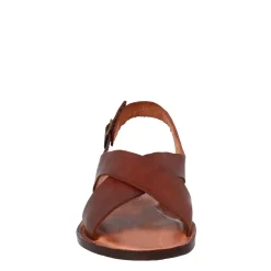 Sandali Arcadia Da Donna Stile Romano Antico In Pelle Marrone