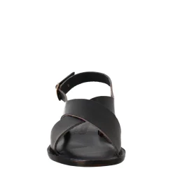 Sandali Arcadia Da Donna Stile Romano Antico In Pelle Colore Nero