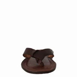 Sandali Arezzo Modello Gladiatore Da Uomo In Pelle Color Marrone