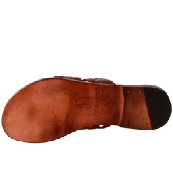 Sandali Celestia Da Donna Stile Romano Antico In Pelle Marrone