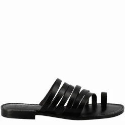 Sandali Celestia Da Donna Stile Romano Antico In Pelle Colore Nero
