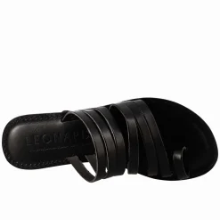 Sandali Celestia Da Donna Stile Romano Antico In Pelle Colore Nero