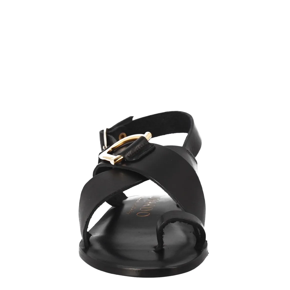 Sandali Donna Infradito In Pelle Color Nero