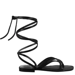 Sandali Eclipse Da Donna Stile Romano Antico In Pelle Colore Nero