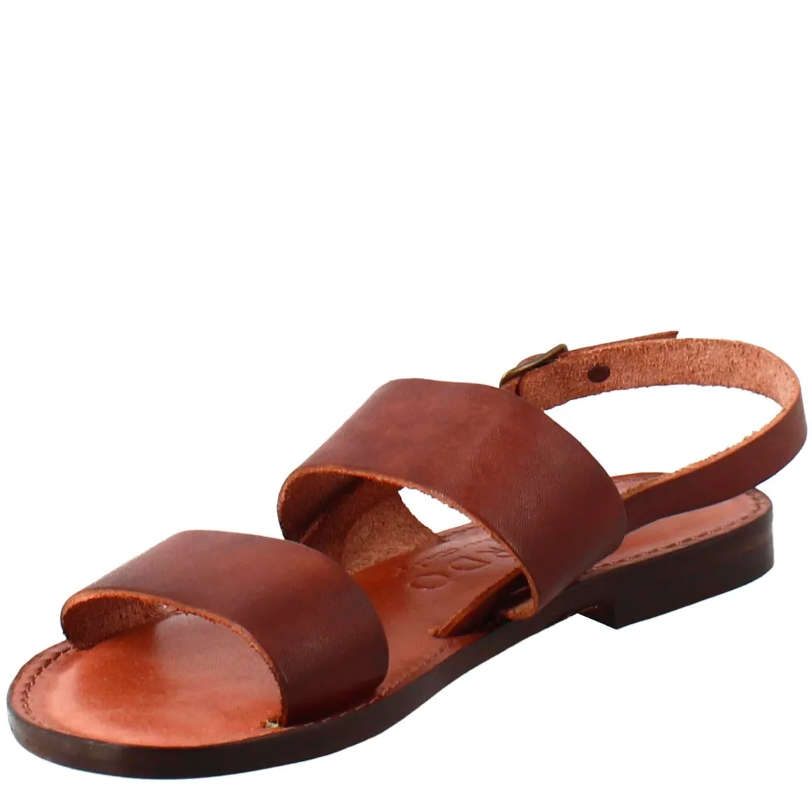 Sandali Euforia Da Donna Stile Romano Antico In Pelle Marrone