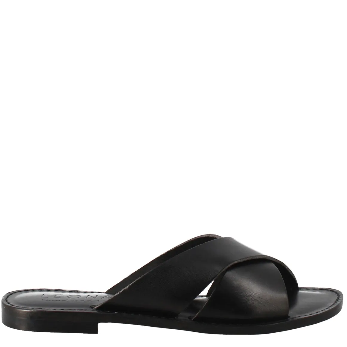 Sandali Incanto Da Donna Stile Romano Antico In Pelle Colore Nero