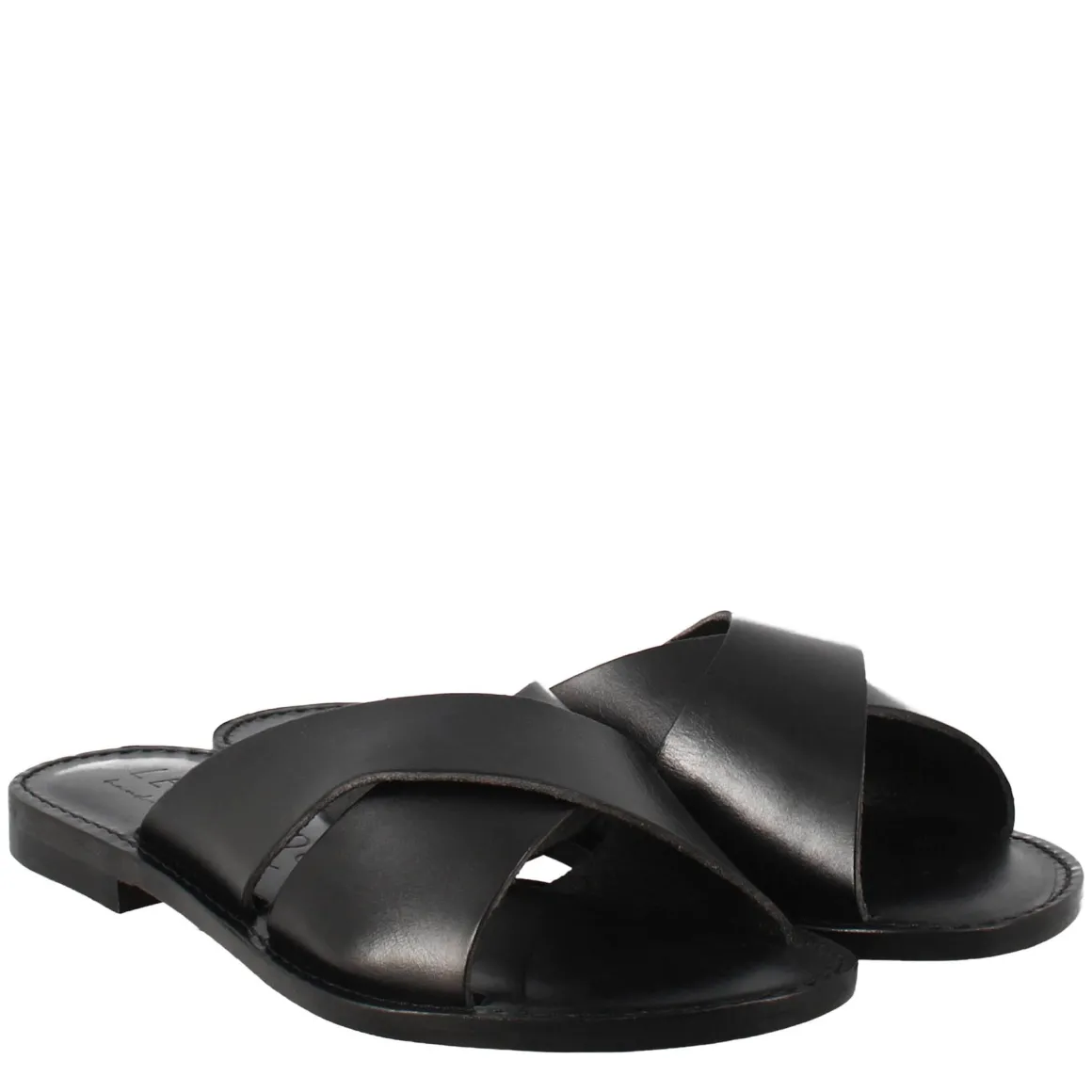 Sandali Incanto Da Donna Stile Romano Antico In Pelle Colore Nero