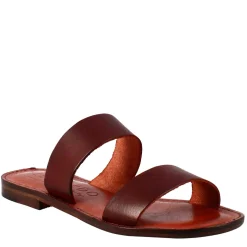 Sandali Nirvana Da Donna Stile Romano Antico In Pelle Marrone