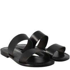 Sandali Nirvana Da Donna Stile Romano Antico In Pelle Colore Nero