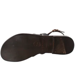 Sandali Sinfonia Da Donna Stile Romano Antico In Pelle Colore Nero