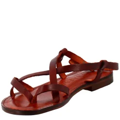 Sandali Solace Da Donna Stile Romano Antico In Pelle Marrone