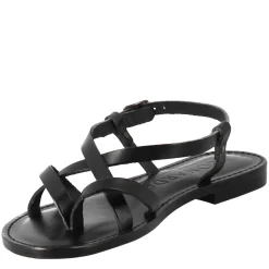 Sandali Solace Da Donna Stile Romano Antico In Pelle Colore Nero