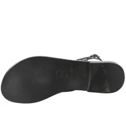 Sandali Solace Da Donna Stile Romano Antico In Pelle Colore Nero