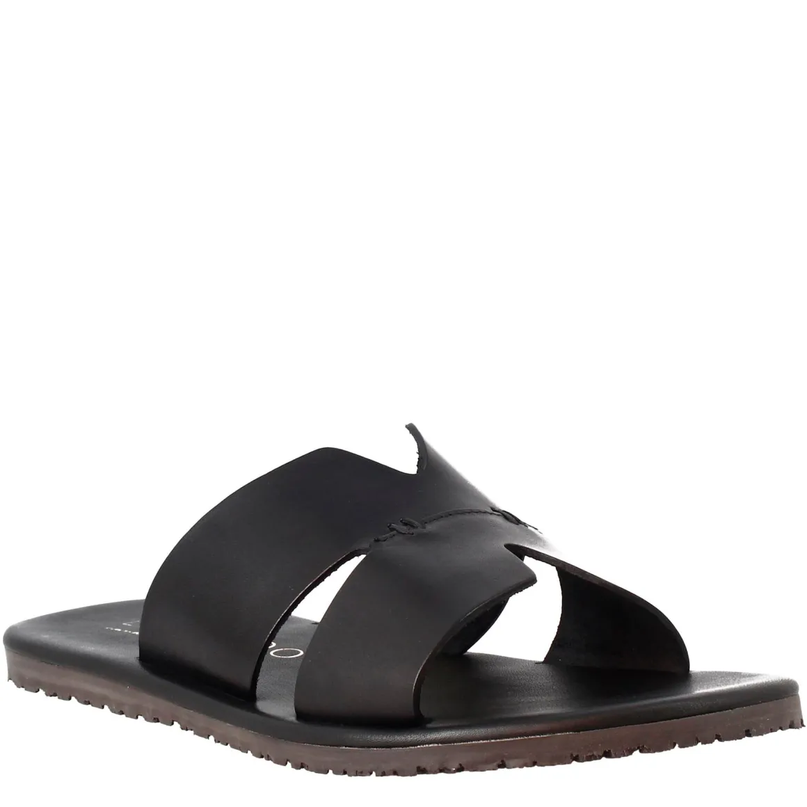 Sandali Uomo A H In Pelle Colore Nero