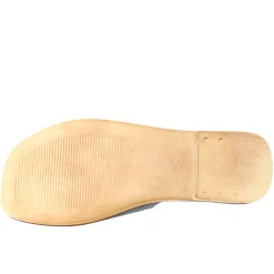 Sandalo Basso Da Donna In Pelle Scamosciata Celeste