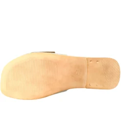 Sandalo Basso Da Donna In Pelle Scamosciata Verde