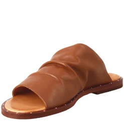 Sandalo Da Donna A Fascia In Pelle Marrone