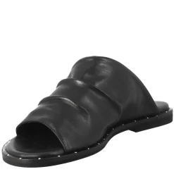 Sandalo Da Donna A Fascia In Pelle Nero
