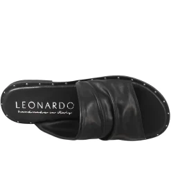 Sandalo Da Donna A Fascia In Pelle Nero