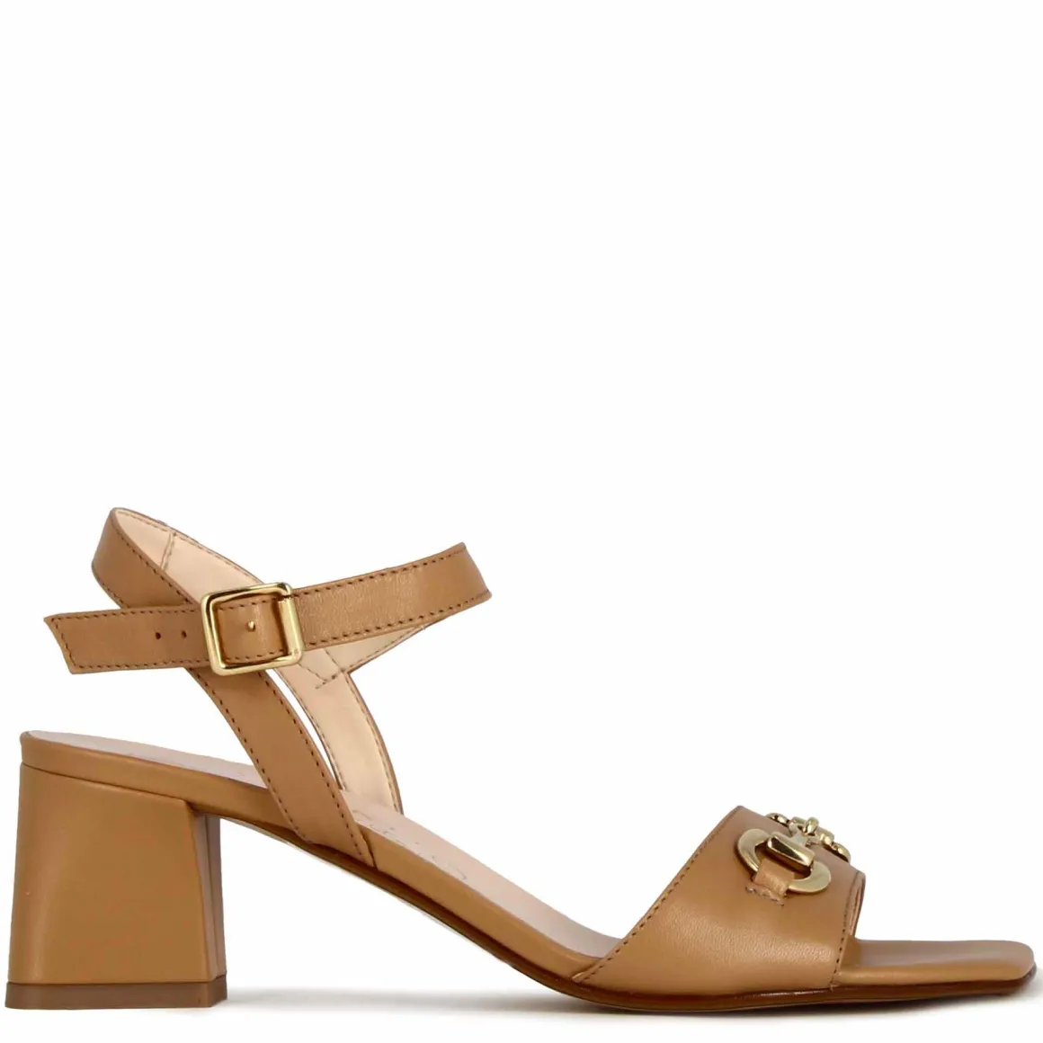 Sandalo Da Donna In Pelle Colore Marrone Con Morsetto Fatto A Mano