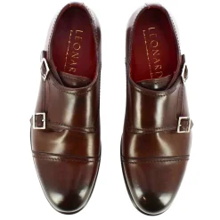 Scarpa Con Doppia Fibbia Da Uomo Colore Marrone Chiaro