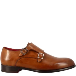 Scarpa Doppia Fibbia Da Uomo In Pelle Marrone Siena
