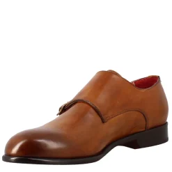 Scarpa Doppia Fibbia Da Uomo In Pelle Marrone Siena