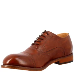 Scarpa Francesina Marrone Vintage Elegante Da Uomo In Pelle