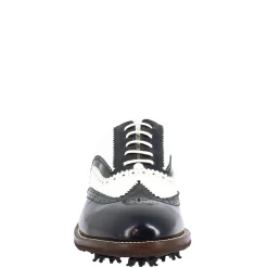Scarpe Da Golf Donna Bicolore Bianco E Blu In Pelle