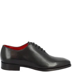Scarpe Da Uomo Fatte A Mano Stringate In Pelle Nera Con Lacci