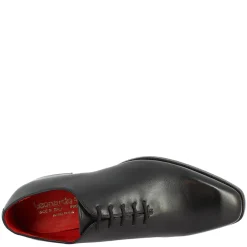 Scarpe Da Uomo Fatte A Mano Stringate In Pelle Nera Con Lacci