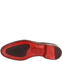 Scarpe Da Uomo Stringate Fatte A Mano In Pelle Brandy