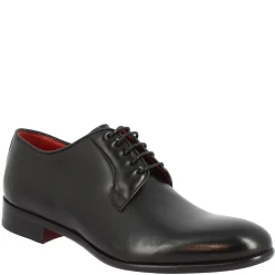 Scarpe Da Uomo Stringate Fatte A Mano In Pelle Nera