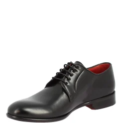 Scarpe Da Uomo Stringate Fatte A Mano In Pelle Nera
