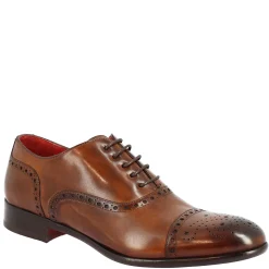 Scarpe Da Uomo Stringate Francesine Fatte A Mano In Pelle Montecarlo Brandy