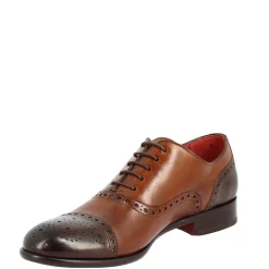 Scarpe Da Uomo Stringate Francesine Fatte A Mano In Pelle Montecarlo Brandy E Moro
