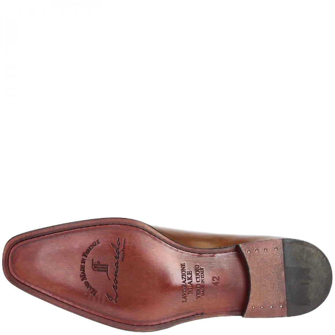Scarpe Eleganti Da Uomo In Pelle Color Marrone Chiaro