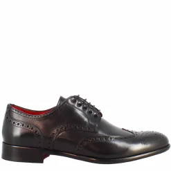 Scarpe Francesine Brogue Da Uomo Fatte A Mano In Pelle Colore Nero