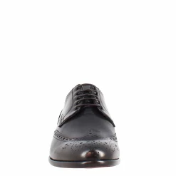 Scarpe Francesine Brogue Da Uomo Fatte A Mano In Pelle Colore Nero