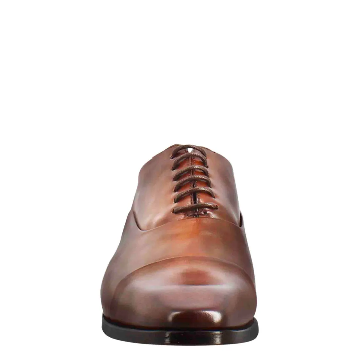 Scarpe Francesine Con Puntale In Pelle Color Brandy