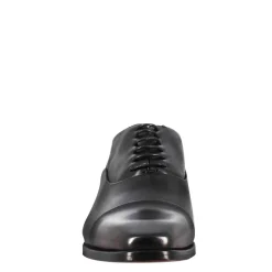 Scarpe Francesine Con Puntale In Pelle Color Nero