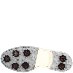 Scarpe Golf Uomo Artigianali In Pelle Bianco Con Puntale Rosso