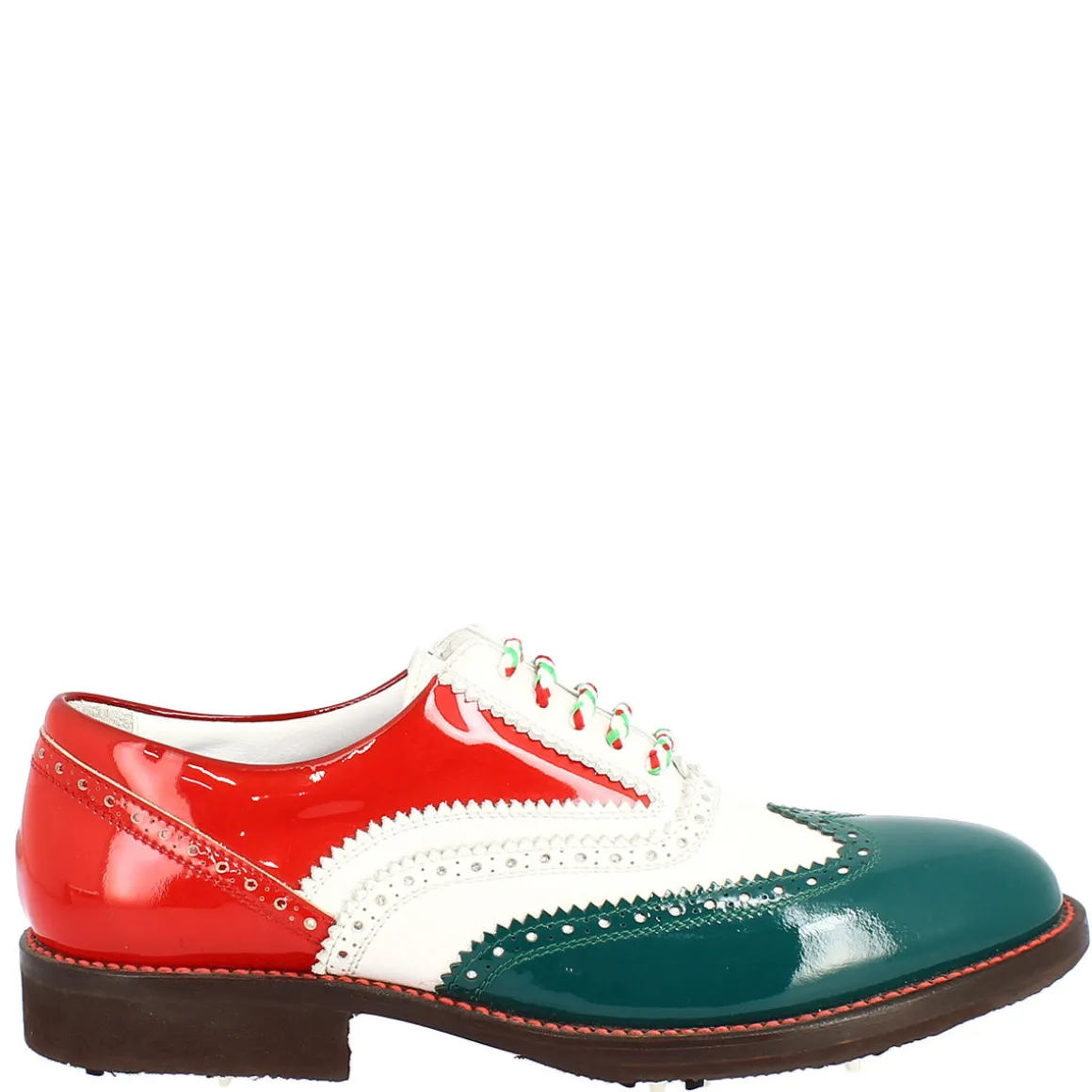 Scarpe Golf Uomo Fatte A Mano Nei Colori Della Bandiera Italiana