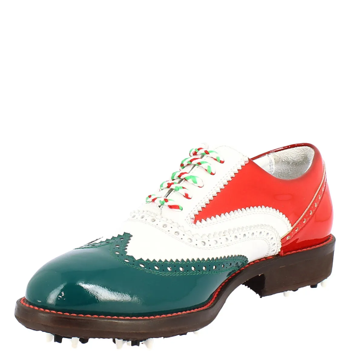 Scarpe Golf Uomo Fatte A Mano Nei Colori Della Bandiera Italiana