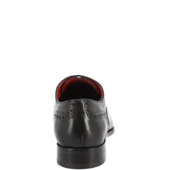 Scarpe Stringate Da Uomo Francesine Fatte A Mano In Pelle Nera