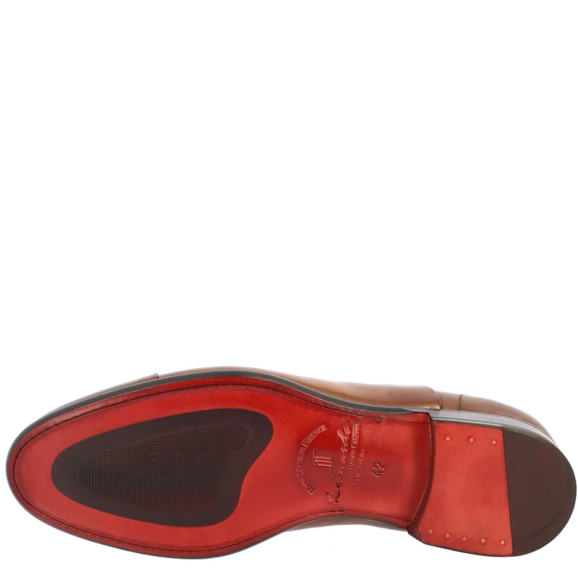 Scarpe Stringate Da Uomo Francesine Fatte A Mano In Pelle Brandy