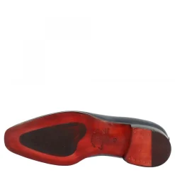 Scarpe Wholecut Da Uomo Artigianali In Pelle Delavè Blu