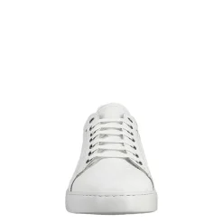 Sneaker Bianca Elegante Da Uomo In Pelle Liscia