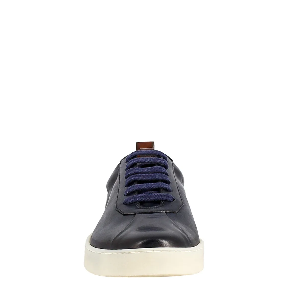 Sneaker Blu Elegante Da Uomo In Pelle Liscia