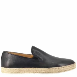 Sneaker Blu Elegante Da Uomo In Pelle Liscia